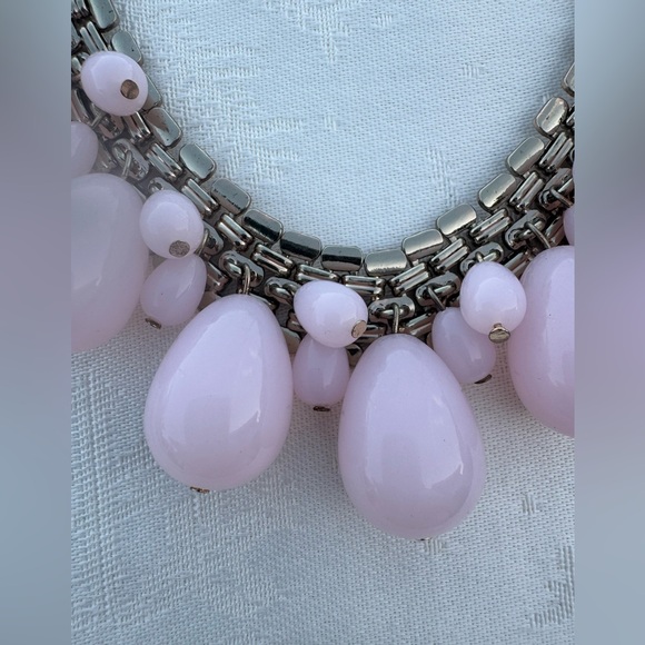 Pink beaded necklace - Picture 4 of 6